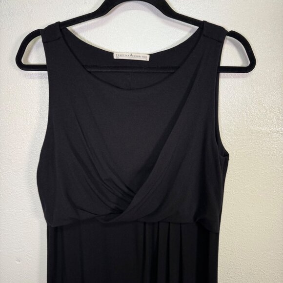 Peruvian Connection Soft Pima Cotton Sleeveless Maxi Dress Medium Black Twist - Picture 6 of 12